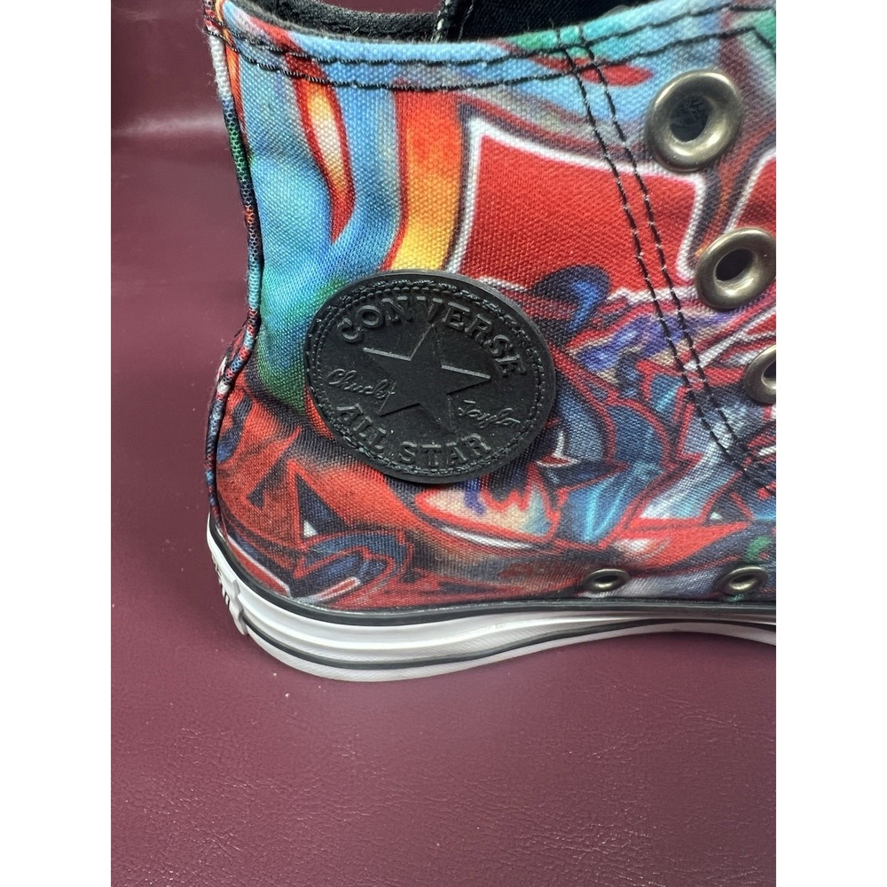 Converse Graffiti Street Art Red Blue Green NY New York Artist Women's Size 6 - Picture 5 of 9
